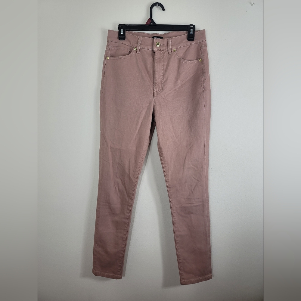 Express High Rise Skinny Jeans Pink Size 10R Women's Dusty Rose